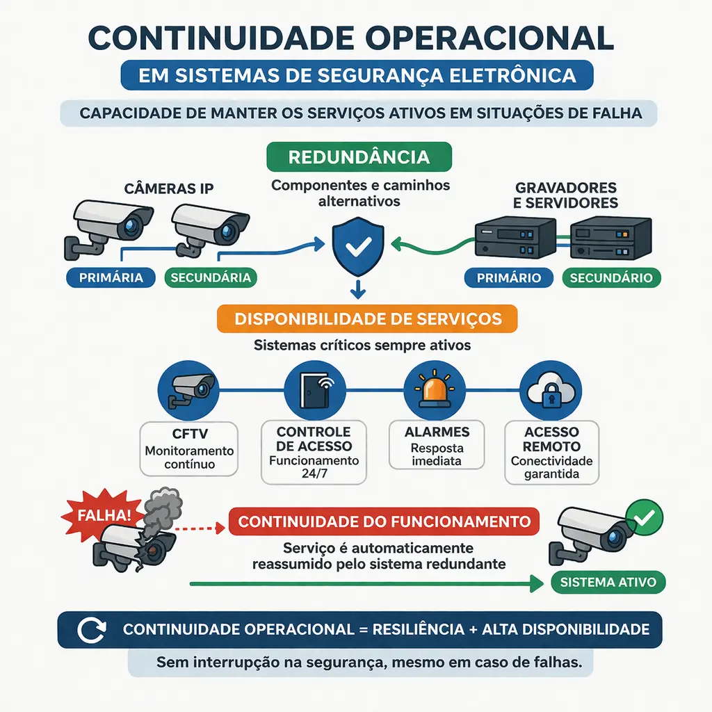 O que é Continuidade Operacional em Sistemas de Segurança Eletrônica?