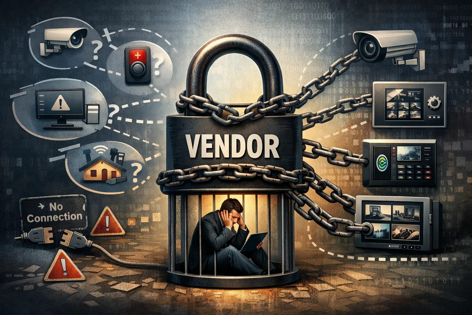 O que é Dependência Tecnológica (Vendor Lock-in) em Sistemas de Segurança Eletrônica?