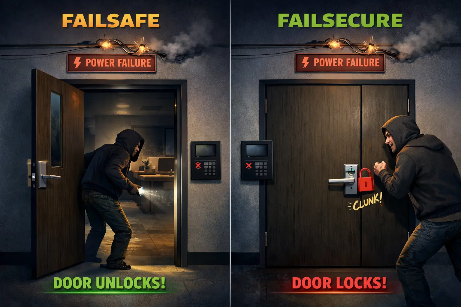 O que é Fail-Safe e Fail-Secure em Sistemas de Segurança Eletrônica?