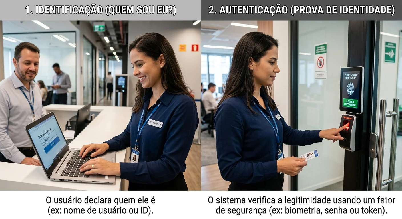 O que é Identificação e como ela se diferencia da Autenticação?