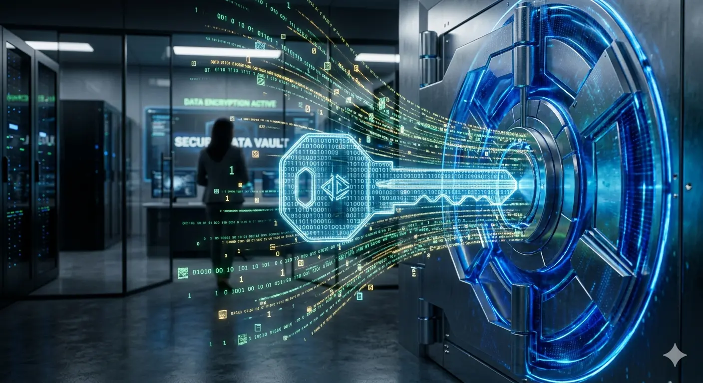 O que é uma chave criptográfica e como ela garante a proteção dos dados